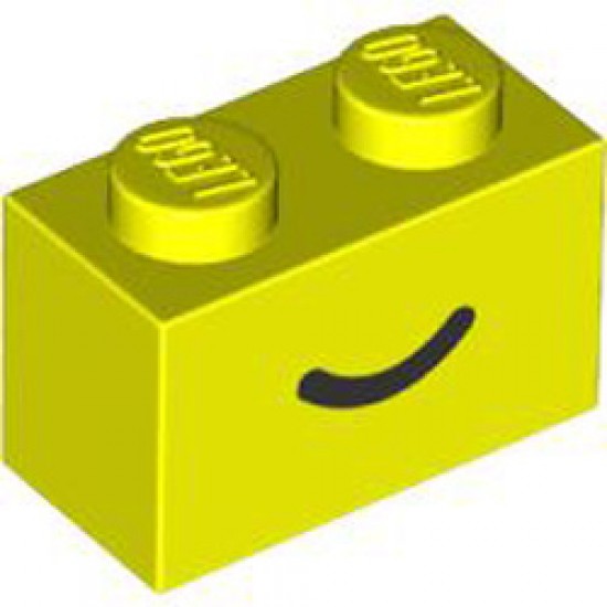 Brick 1x2 Number 103 Vibrant Yellow