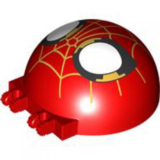 Dome Diameter 47.84 with Combi Hinge with Spider-Man Face Bright Red