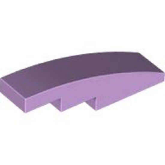 Brick with Bow Curve Slope 1x4 Lavender