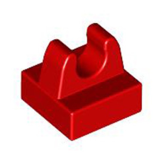 Plate 1x1 with Up Right Full Holder Bright Red