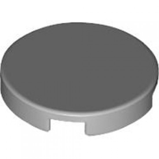 Flat Tile 2x2 Round Medium Stone Grey