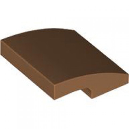 Plate with Bow 2x2x2/3 Medium Nougat