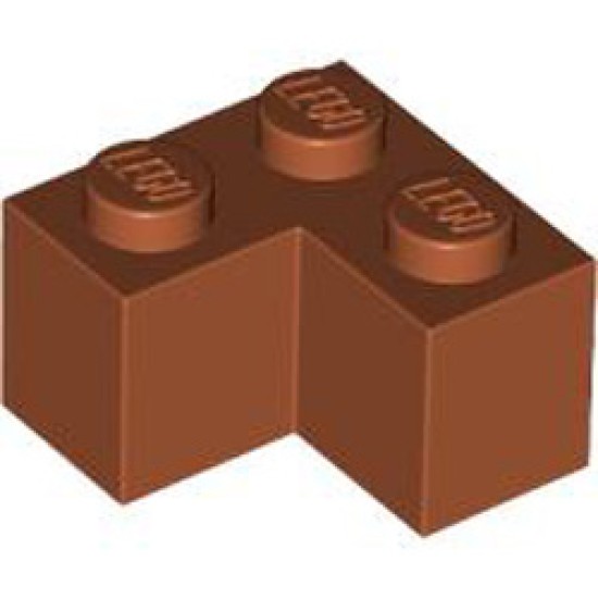 Brick Corner 1x2x2 Dark Orange