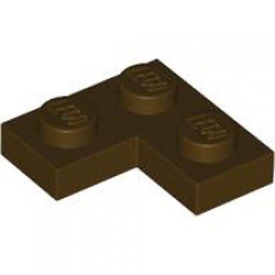 Corner Plate 1x2x2 Dark Brown