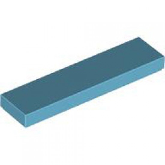 Flat Tile 1x4 Medium Azur