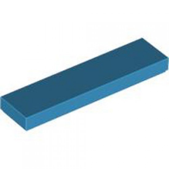 Flat Tile 1x4 Dark Azur