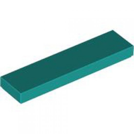 Flat Tile 1x4 Bright Bluish Green