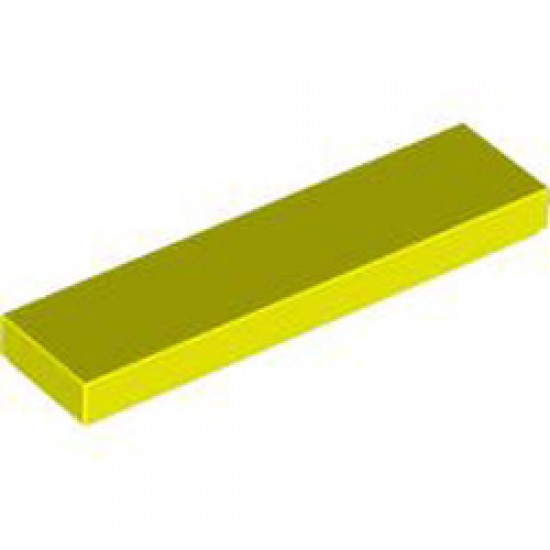 Flat Tile 1x4 Vibrant Yellow