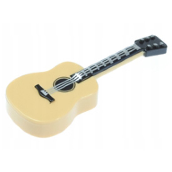 Minifigure Acoustic Guitar Brick Yellow