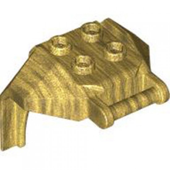 Design Brick 4x3x3 with 3.2 Shaft Number 1 Warm Gold