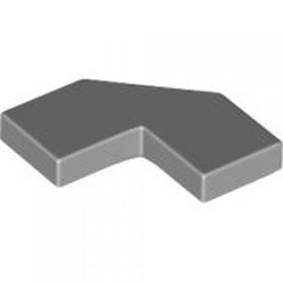 Tile 2x2 90 Degree with 45 Degree Cut Medium Stone Grey