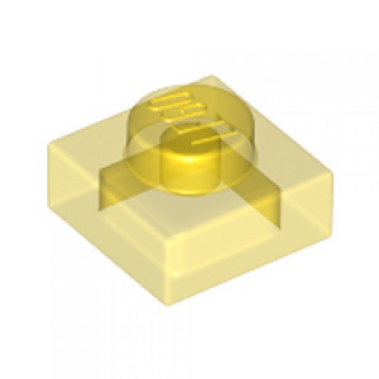 Plate 1x1 Transparent Yellow