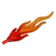 Flame 7M Shaft Diameter 3.2 Transparent Red with Transparent Bright Orange End