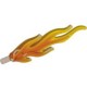 Flame 7M Shaft Diameter 3.2 Transparent Red with Transparent Bright Orange End