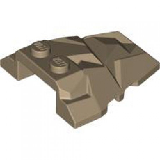 Roof Rock Tile 4x4 with Angle Sand Yellow