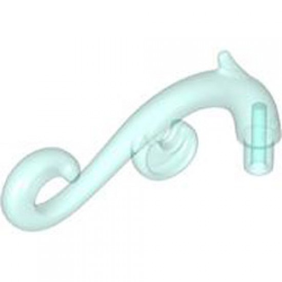 Design Element with 3.2 Shaft Number 1 Transparent Light Blue