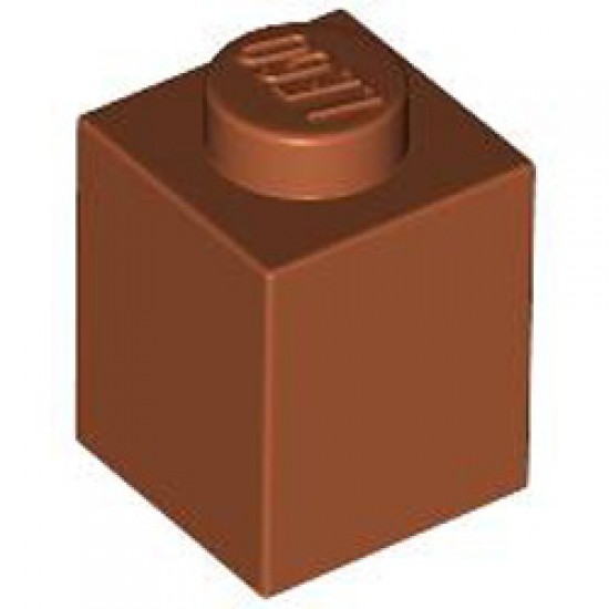 Brick 1x1 Dark Orange