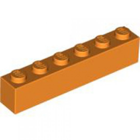 Brick 1x6 Bright Orange