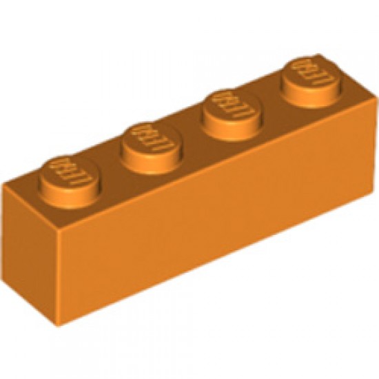 Brick 1x4 Bright Orange