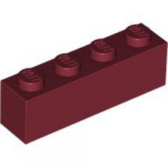 Brick 1x4 Dark Red