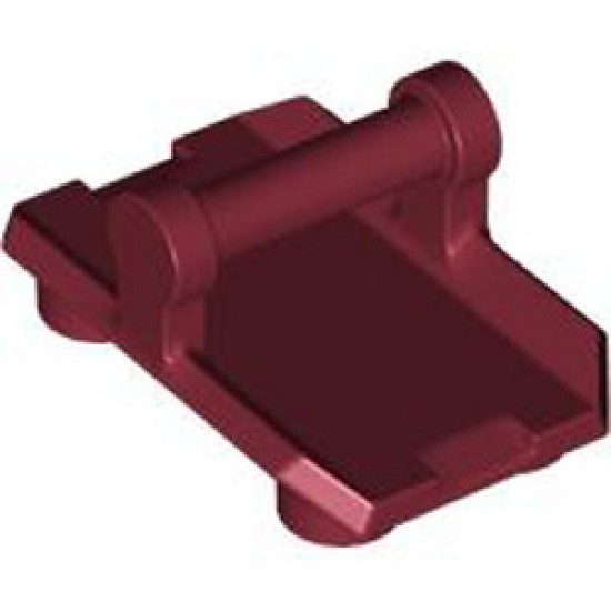 Plate 2x3 with Horizontal 3.2 Shaft Dark Red