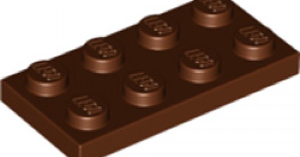 LEGO Part 4211186 - 3020 - Plate 2x4 Reddish Brown | Bricks, Replacement Pieces Parts