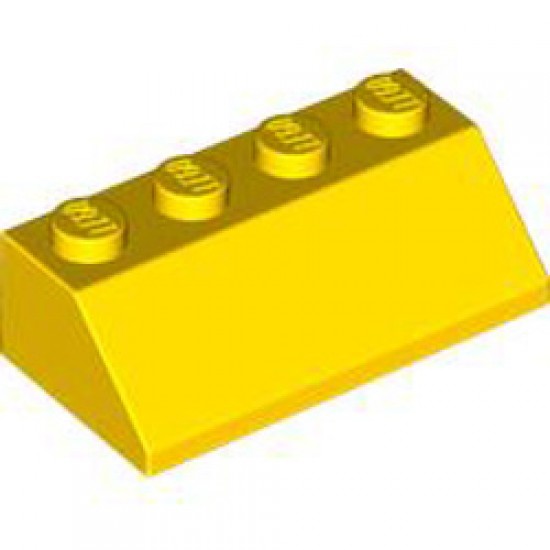 Roof Tile 2x4 / 45 Degree Bright Yellow