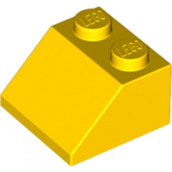 Roof Tile 2x2 / 45 Degree Bright Yellow