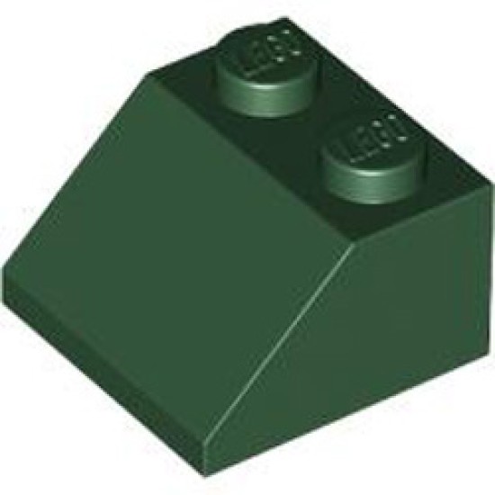 Roof Tile 2x2 / 45 Degree Earth Green