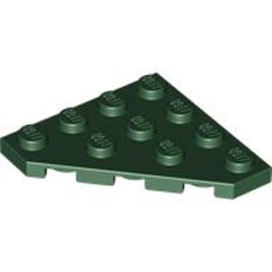 Corner Plate 45 Degree 4x4 Earth Green