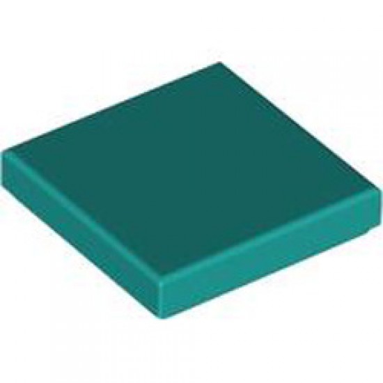 Flat Tile 2x2 Bright Bluish Green