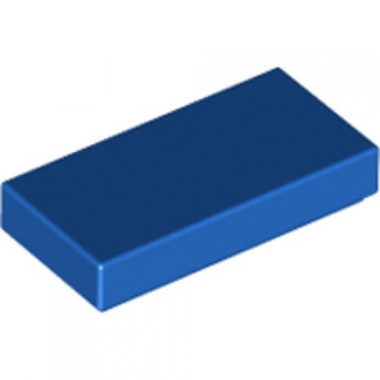 Flat Tile 1x2 Bright Blue