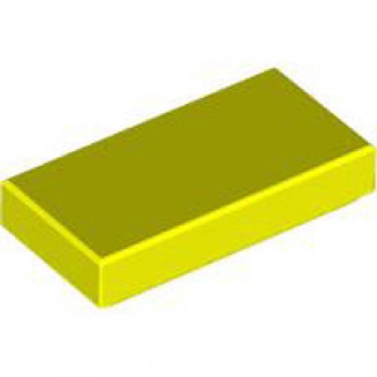 Flat Tile 1x2 Vibrant Yellow