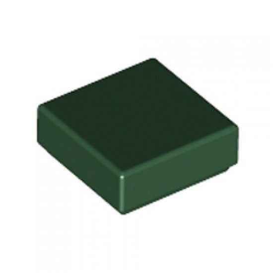 Flat Tile 1x1 Earth Green