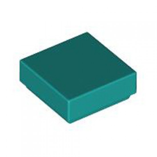 Flat Tile 1x1 Bright Bluish Green