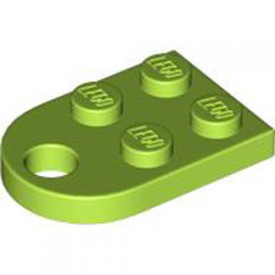 Coupling Plate 2x2 Bright Yellowish Green