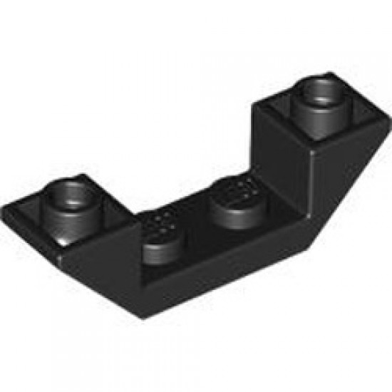 Roof Tile 1x4 Inverted Degree 45 with Cutout Black