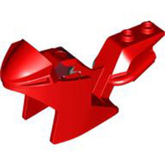 Motor Cycle Fairing Number 7 Bright Red