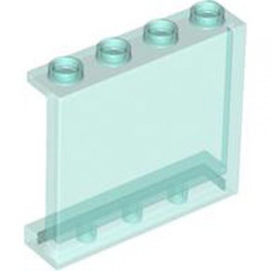 Wall Element 1x4x3 Transparent Light Blue