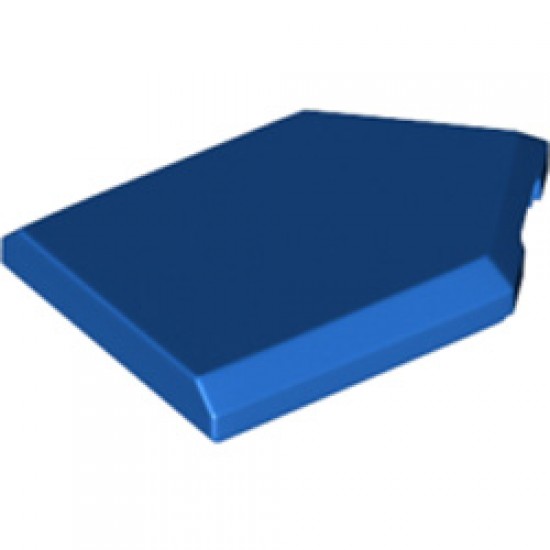 Flat Tile 2x3 with Angle Bright Blue