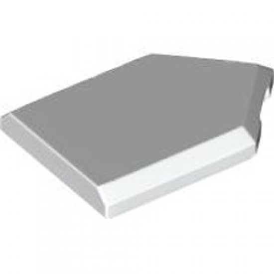 Flat Tile 2x3 with Angle White