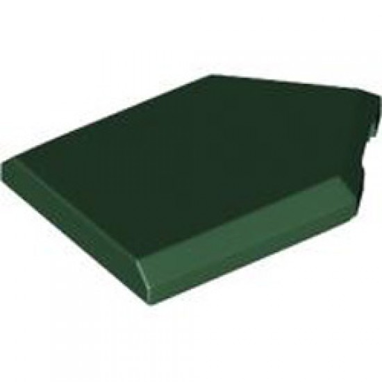 Flat Tile 2x3 with Angle Earth Green