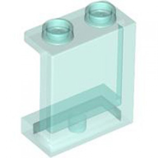 Wall Element 1x2x2 Transparent Light Blue