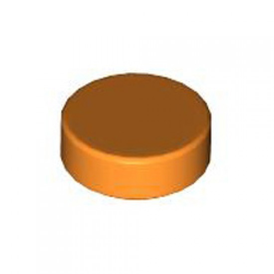 Flat Tile 1x1 Round Bright Orange