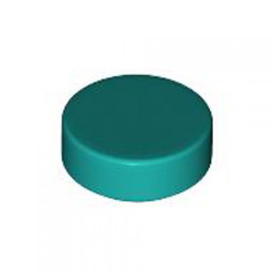 Flat Tile 1x1 Round Bright Bluish Green