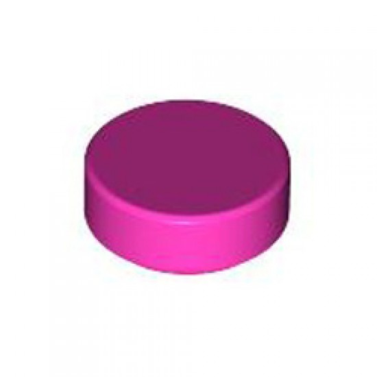 Flat Tile 1x1 Round Bright Purple