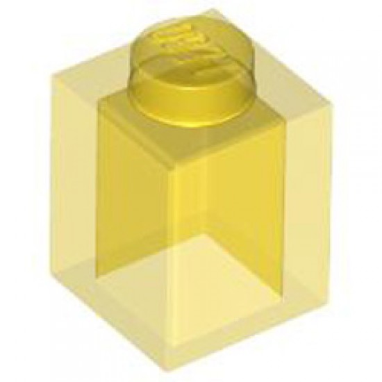 Brick 1x1 Transparent Yellow