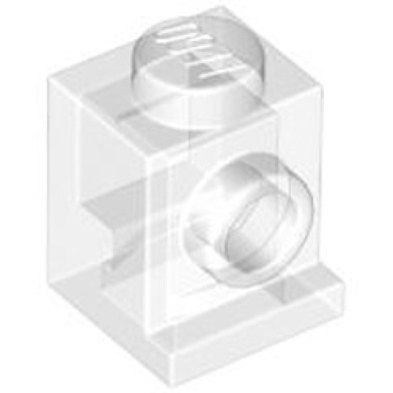 Angular Brick 1X1 Transparent White (Clear)