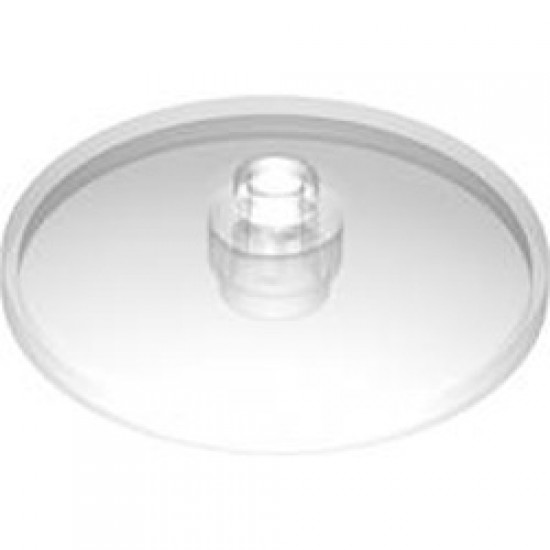 Round Plate Diameter 32x6.4 Transparent White (Clear)