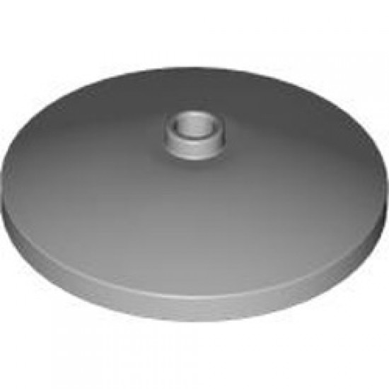 Round Plate Diameter 32x6.4 with Open Knob Medium Stone Grey